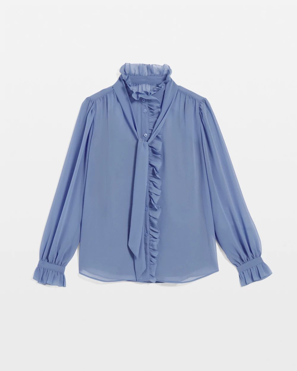 Chiffon Ruffle Blouse | White House Black Market Chiffon Ruffle Blouse | White House Black Market